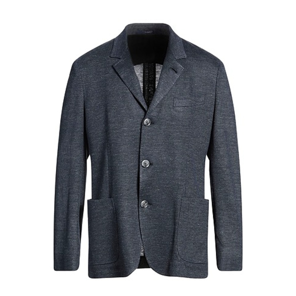 $1650 - Fedeli Damon Linen Jacquard Summer Blazer/Jacket - Navy Blue - 40 / 50 R